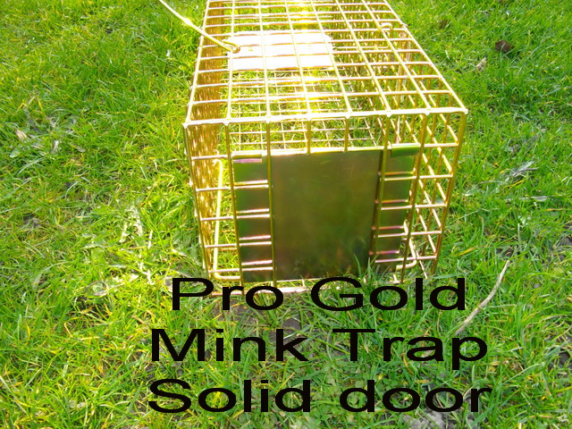 Pro gold mink trap, humane mink cage trap that's the best mink trap you can buy, guaranteed not to fail in normal use.